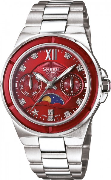 Casio SHE-3500D-4ADR Sheen Bayan Kol Saati