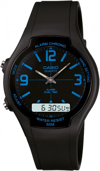 Casio AW-90H-2BVDF Analog-Digital Erkek Kol Saati